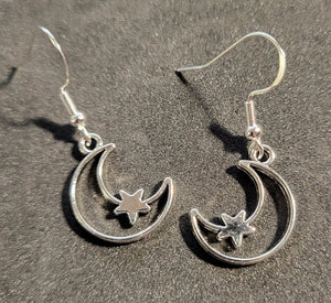 Moon & Star Earrings