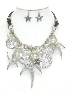 Starfish, Shell & Pearl Jewelry Set