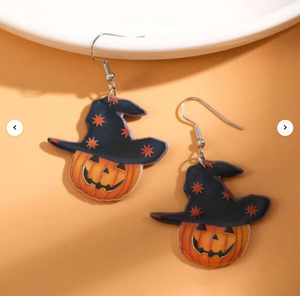 Pumpkin Hat Earrings