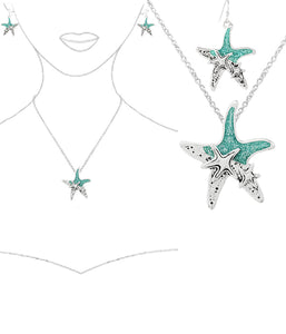 Star Fish Sea Life Jewelry Set