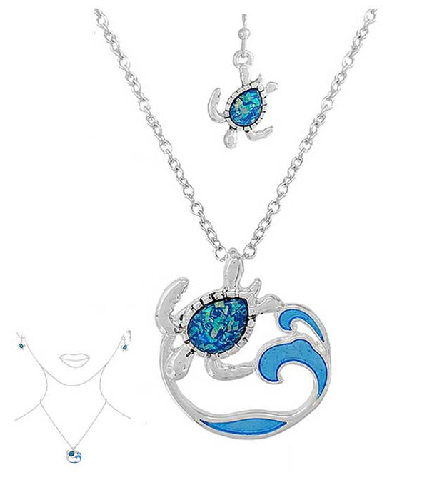 Turtle Wave Jewelry Set