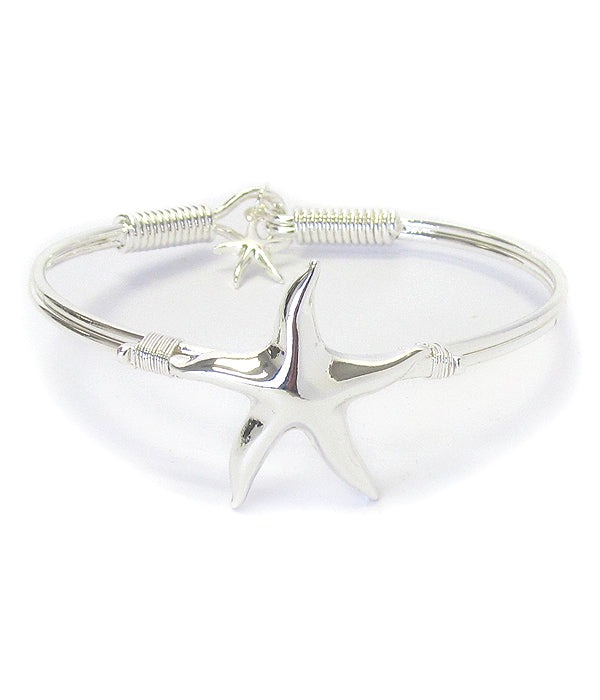 Starfish Bangle Bracelet