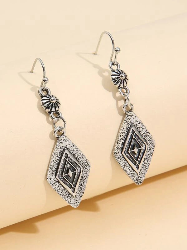 Antique Diamond Shaped Earrings