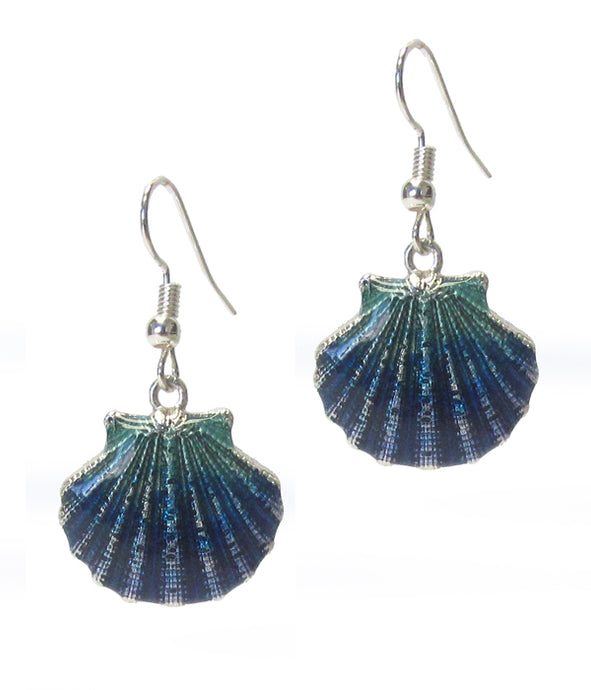 Blue & Green Shell Earrings