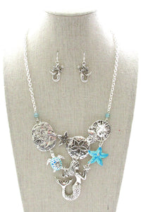 Mermaid Sea Life Jewelry Set