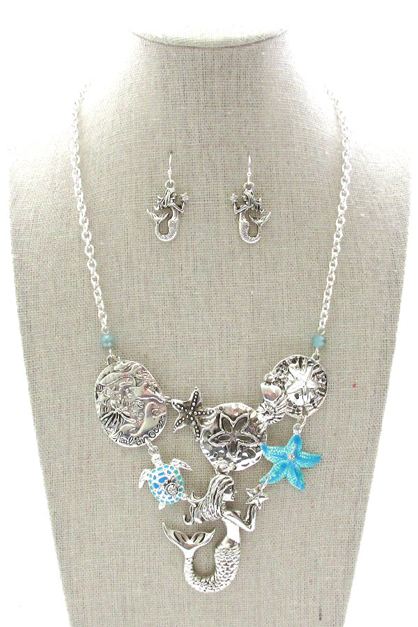 Mermaid Sea Life Jewelry Set