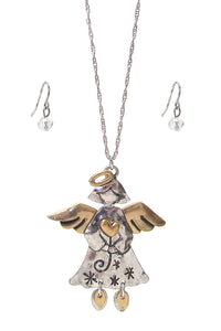 Angel Necklace & Earring Set