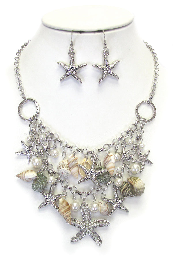 Shell & Starfish Jewelry Set